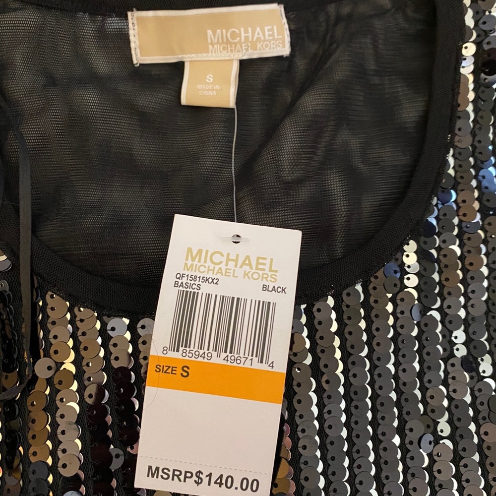 Sequin Michael kors top NWT - Picture 2 of 3
